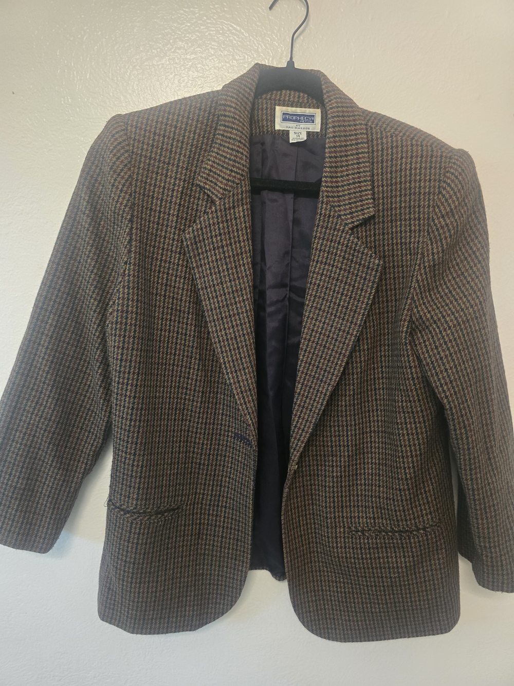Prospect Brown Houndstooth Women's Blazer